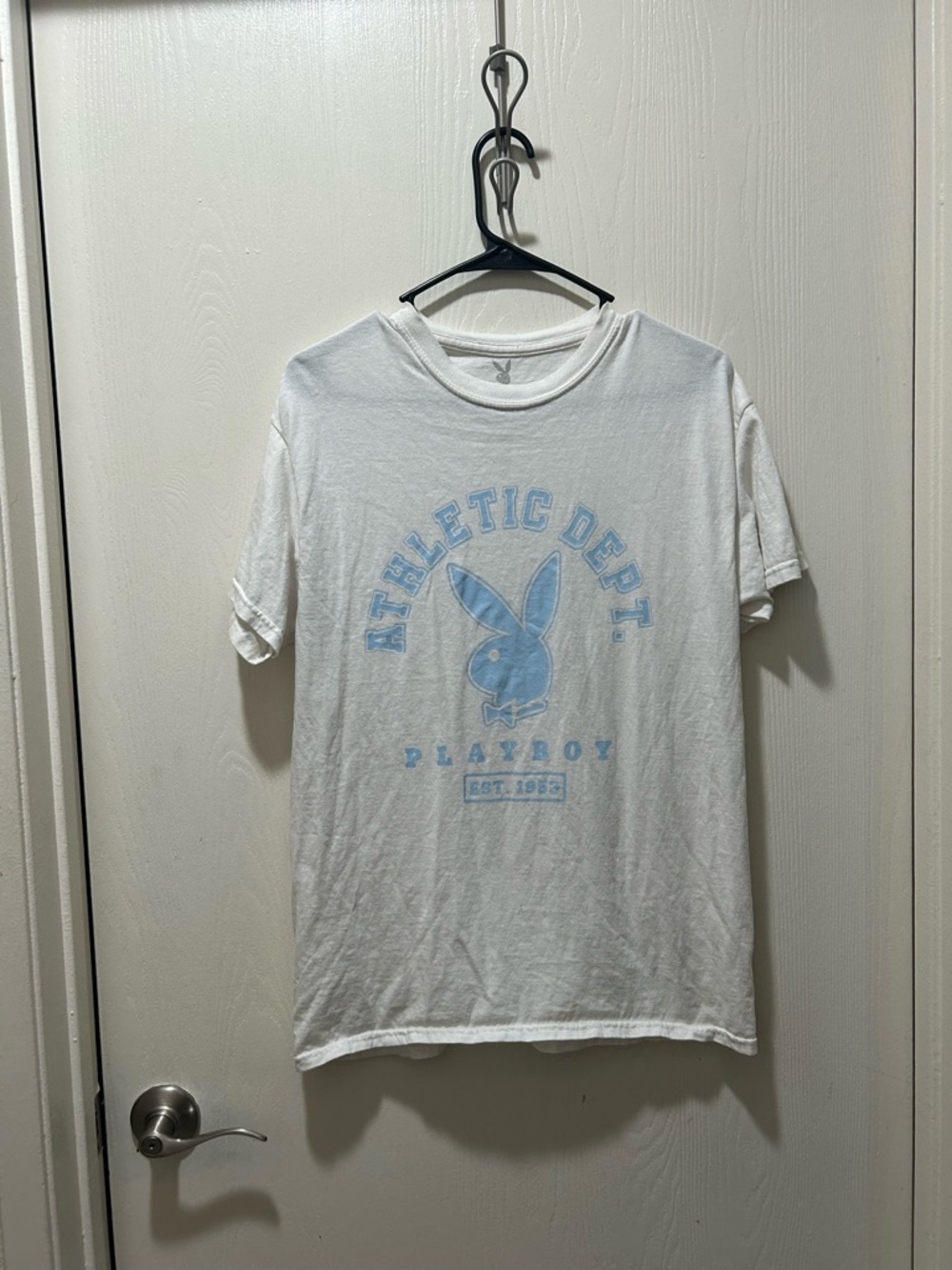 PLAYBOY White Tee with Subtle Gray Logo